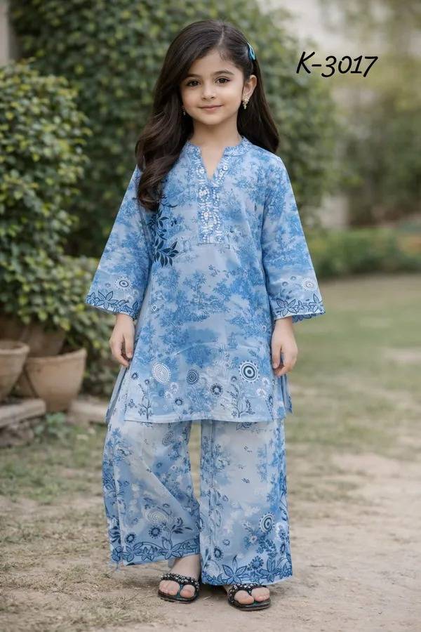 Kids K-3017 by The wonder woman Indian casualwear designer rayon kids collection At Wholesale Price